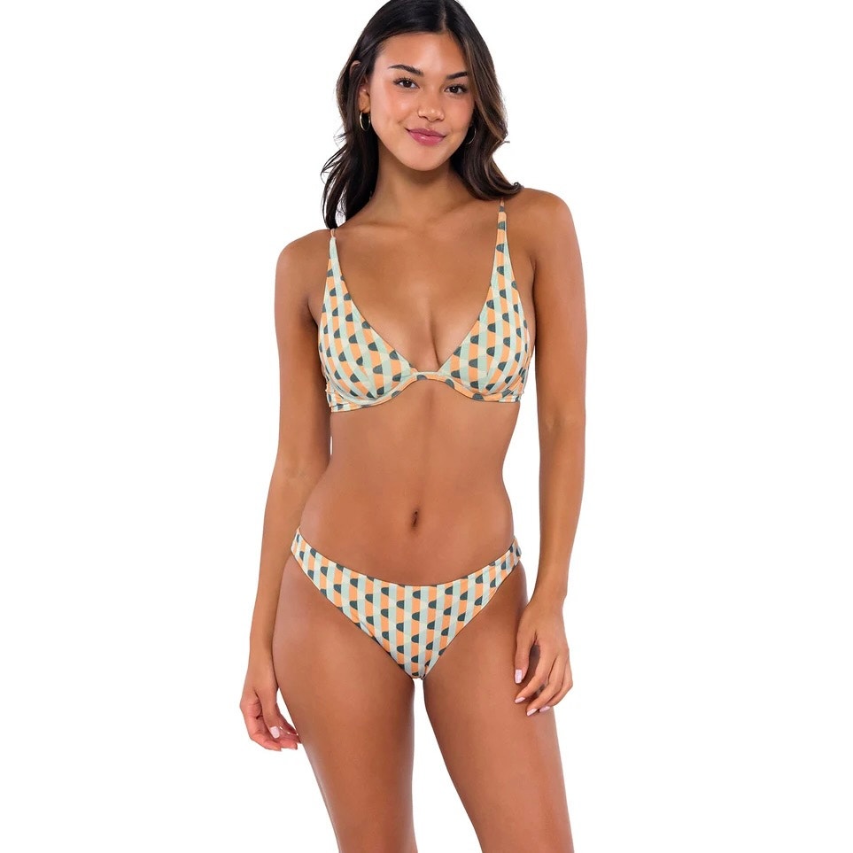 B Swim Sahara Lurex Bikini Set Wyatt Top & Havana Bottoms Nwt